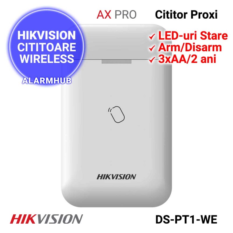 HIKVISION DS-PT1-WE - cititor wireless de taguri, culoare alba