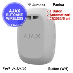 AJAX Button (WH) - buton panica wireless, loc pentru snur