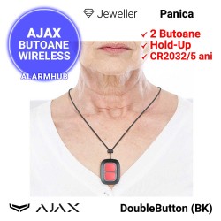 AJAX DoubleButton (BK) - buton panica dublu wireless, functie alarma medicala