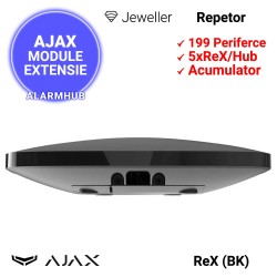 Repetor wireless AJAX ReX (BK) - grosime 36mm, culoare neagra