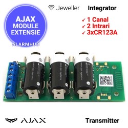 AJAX Transmitter - modul emitator-receptor, intrare de alarma si tamper