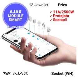 AJAX Socket (WH) - priza inteligenta, configurare din aplicatia mobila