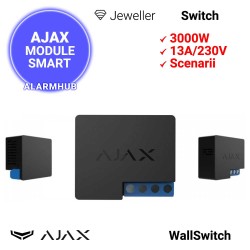 AJAX WallSwitch - modul releu de putere 3000W, 200.000 comutari