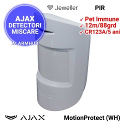 AJAX MotionProtect (WH) - baterie CR123A pentru maxim 5 ani