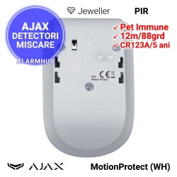 AJAX MotionProtect (WH) - certificat EN50131 Grad 2 securitate
