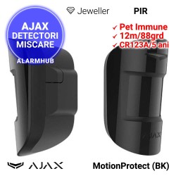 Detector miscare PIR AJAX MotionProtect negru