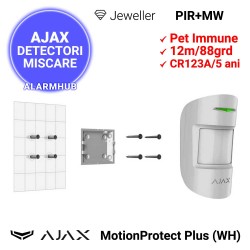 AJAX MotionProtect Plus (WH) - instalare rapida cu suport smart