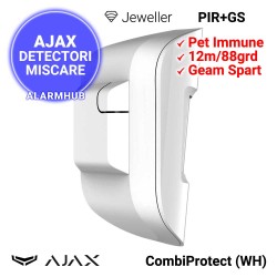 AJAX CombiProtect (WH) - suport smart preinstalat