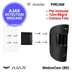 Instalare detector cu camera AJAX MotionCam negru