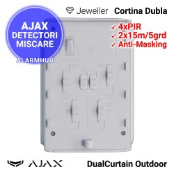 Detector AJAX DualCurtain Outdoor - setari din comutatoare mecanice
