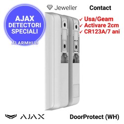 AJAX DoorProtect (WH) - magnet mare, vedere din spate