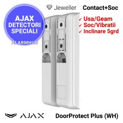 AJAX DoorProtect Plus (WH) - magnet mare, vedere din spate