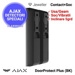 Detector multiplu AJAX DoorProtect Plus (BK) - magnet mare, vedere din spate