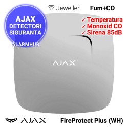 AJAX FireProtect Plus (WH) - fum, temperatura, monoxid carbon