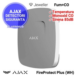 AJAX FireProtect Plus (WH) - sirena piezo 85dB