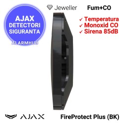 Detector AJAX FireProtect Plus (BK) - monoxid carbon, fum, temperatura