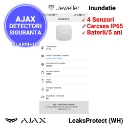 AJAX LeaksProtect (WH) - configurare integrala din aplicatie mobila