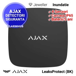 Detector inundatie AJAX LeaksProtect (BK) - wireless, negru