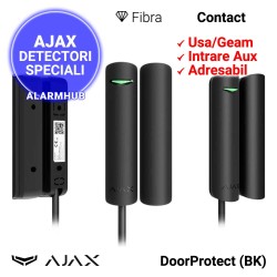 Contact magnetic AJAX DoorProtect Fibra (BK) - cablare 2000m, adresabil