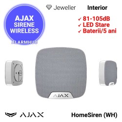 AJAX HomeSiren (WH) - sirena wireless de interior, culoare alba