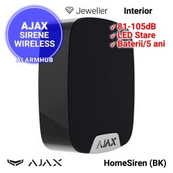 Sirena interior AJAX HomeSiren (BK) - dimensiuni reduse 75x76x27mm