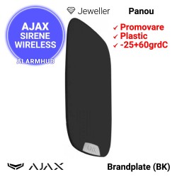 Panou promovare AJAX Brandplate (BK) - compatibil sirena StreetSiren DoubleDeck