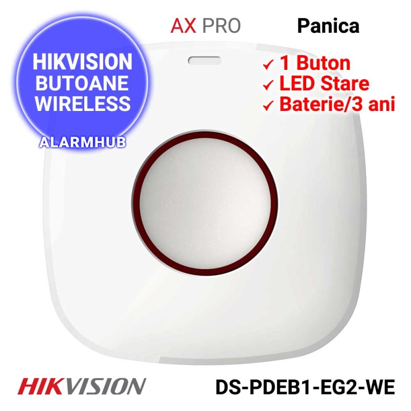 jelly Jurassic Park Theoretical HIKVISION DS-PDEB1-EG2-WE - buton panica wireless