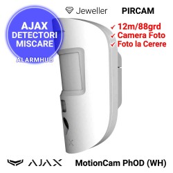 AJAX MotionCam PhOD (WH) - PIR cu camera, imagini la scenarii