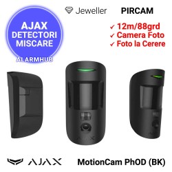 Detector cu camera AJAX MotionCam PhOD (BK) - instalare la interior