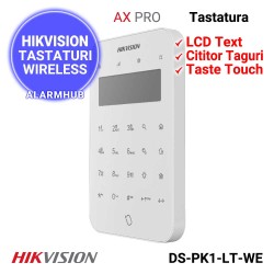 Tastatura HIKVISION DS-PK1-LT-WE cu afisaj LCD alfanumeric