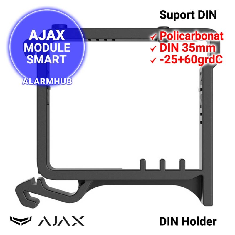 AJAX DIN Holder - suport DIN 35mm pentru Relay si WallSwitch