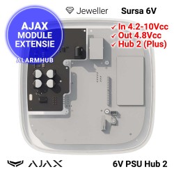 AJAX 6V PSU Hub 2 - instalare in centrala