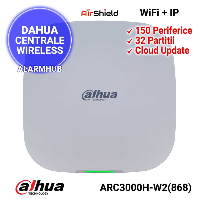 DAHUA AlarmHub ARC-3000H-W2  - Centrala alarma wireless, WiFI + IP