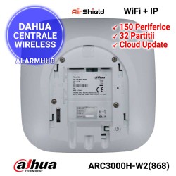 DAHUA AlarmHub ARC-3000H-W2  - comunicatie WiFi 2.4GHz si Ethernet