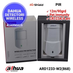 DAHUA ARD1233-W2 - detector PIR wireless, baterie CR123Apentru maxim 4 ani