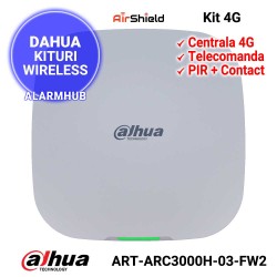 Kit alarma  DAHUA ART-ARC3000H-03-FW2 - centrala 4G, 150 periferice wireless, acumulator