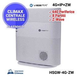Centrala alarma smart CLIMAX Vesta HSGW-4G-ZW - modul smart home Z-Wave integrat