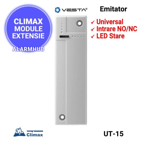 Modul emitator CLIMAX Vesta UT-15 - intrare universala NC/NO