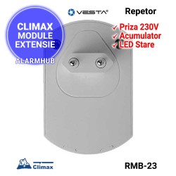 Repetor wireless CLIMAX Vesta RMB-23 - acumulator backup 24 ore