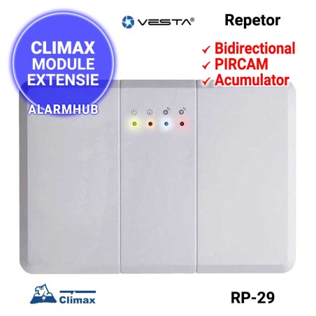 Repetor wireless CLIMAX Vesta RP-29 - bidirectional, acumulator