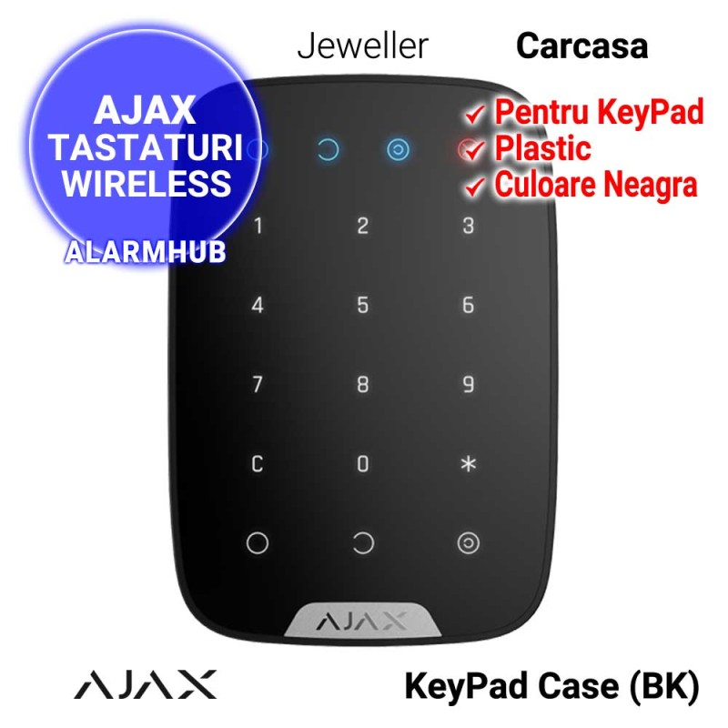 Carcasa tastatura neagra AJAX KeyPad Case (BK)