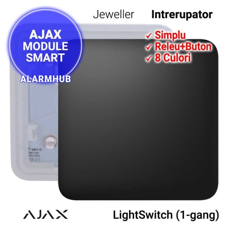 Intrerupator AJAX LightSwitch (1-gang) - circuit simplu