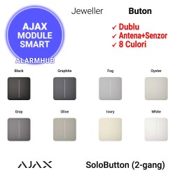Buton AJAX SoloButton (2-gang) - dublu, 8 culori