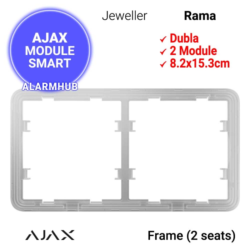 Rama dubla AJAX Frame (2 seats) - pentru 2 intrerupatoare