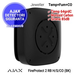 Detector AJAX FireProtect 2 RB H/S/CO (BK) - detector incendiu de deneratie noua