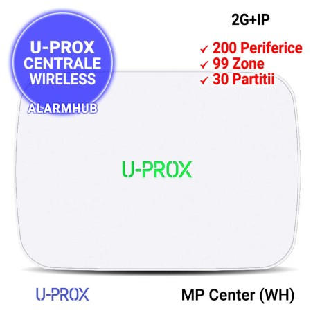 Centrala alarma wireless U-PROX  MP Center (WH) - comunicatie 2G + IP