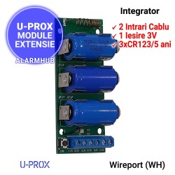 Integrator detectori cablati U-PROX Wireport - furnizeaza 3V pentru detectorii conectati