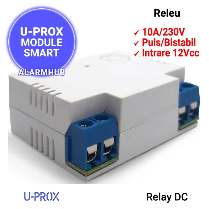 U-PROX Relay DC - modul automatizare cu iesire pe releu, 10A/230V