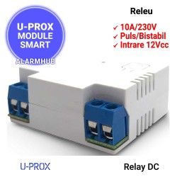 U-PROX Relay DC - modul automatizare cu iesire pe releu, alimentare 12Vcc