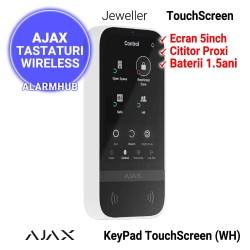 AJAX KeyPad TouchSccreen (WH) - ecran 5inch, rama alba